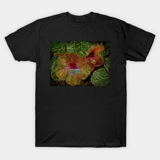 Dizzy Hibiscus in the Pacific Wind T-Shirt